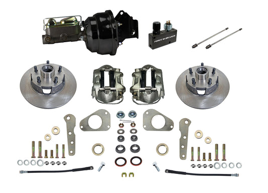 4-Piston Front Disc Conversion 1957–1968 Ford & Mercury cars, with Power brakes