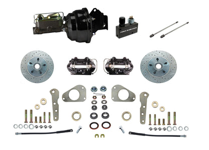 4-Piston Front Disc Conversion 1957–1968 Ford & Mercury cars, with Power brakes