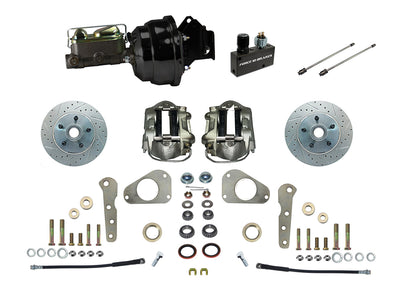 4-Piston Front Disc Conversion 1957–1968 Ford & Mercury cars, with Power brakes