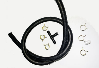 Brake Booster Vacuum Pump -Ultra quiet Dual piston pump 12 V "Plug and Play"  with install kit