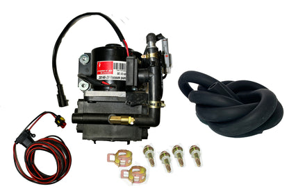 Brake Booster Vacuum Pump -Ultra quiet Dual piston pump 12 V "Plug and Play"  with install kit