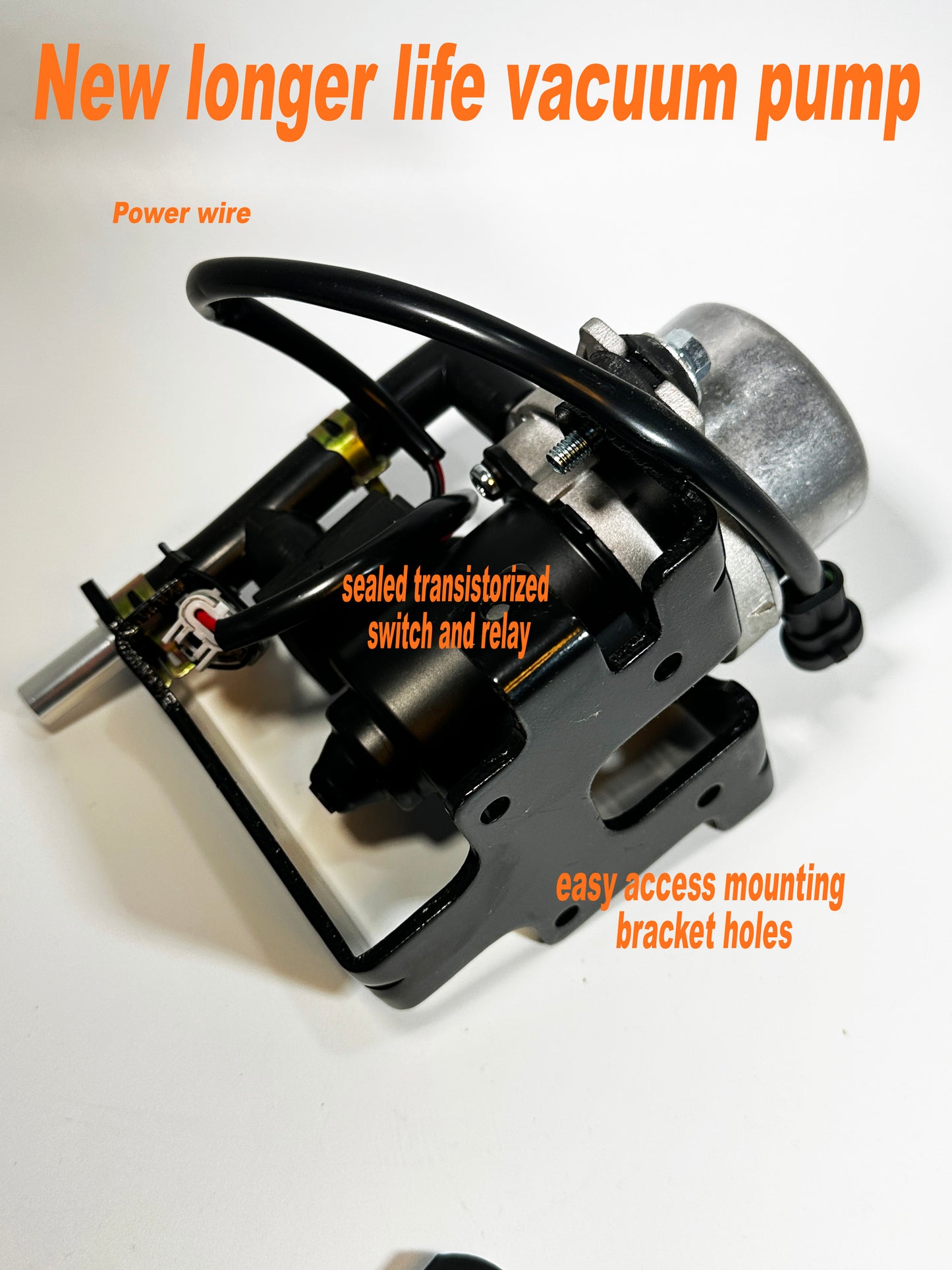 Brake Booster Rotary Vacuum Pump  "Plug and Play"  Ultra quiet, compact - Force 10 Brakes