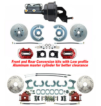 1966-69 Ford Fairlane Power Disc Brake kit 4 wheel conversion kit, bolt on kit