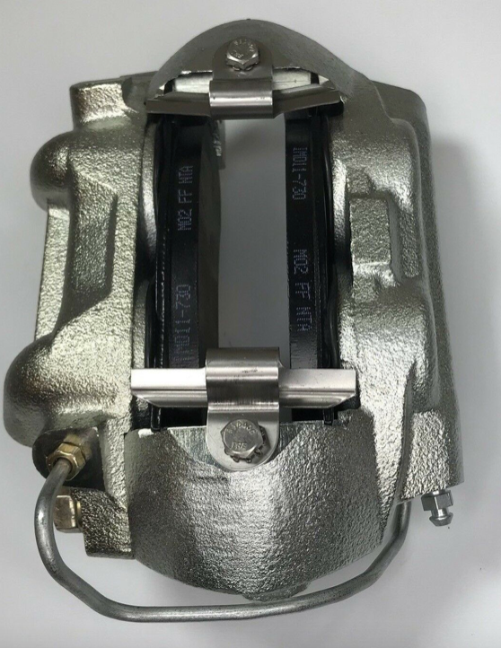 1964–1966 Mustang 4-Piston Front Brake Caliper | Zinc Plated LH/RH front. 3/8" inlet