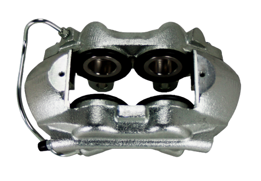 1964–1966 Mustang 4-Piston Front Brake Caliper | Zinc Plated Left front. 3/8" inlet