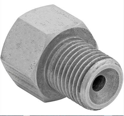 Stainless Brake Line Adapter – 1/2-20 Inverted Flare to 3/16" Brake Line (3/8-24 thread) - Force 10 Brakes