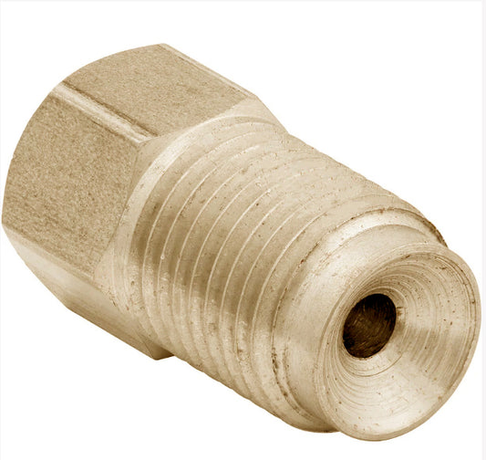 Brass Adapter, 7/16-24 Female to 1/2-20 Male