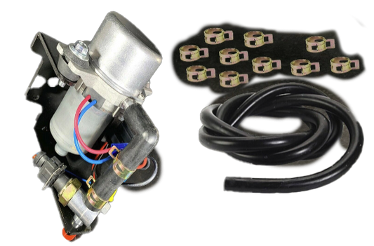 Brake Booster Rotary Vacuum Pump-12 V "Plug & Play" w/install kit for Auto Trans