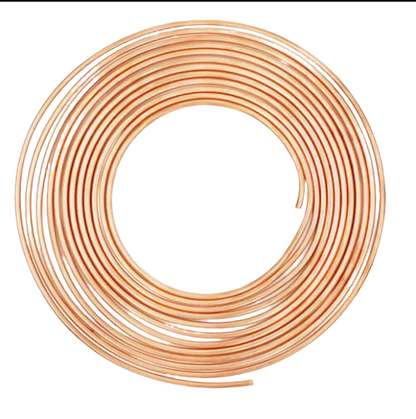 1/4" x 25'  Brake line Copper Nickel Tubing - flat Coil