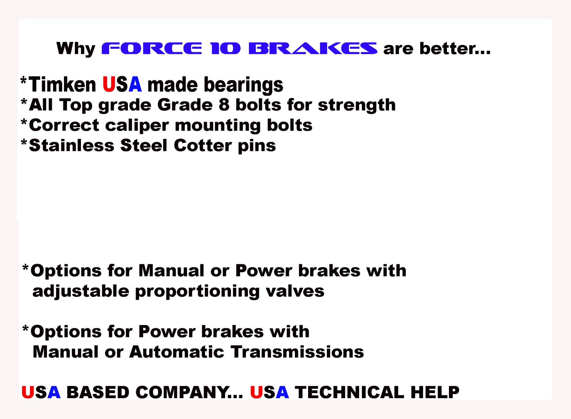1963-69 Falcon,Mustang, Ranchero Fairlane Front Disc Brake Kit -11" Rotors