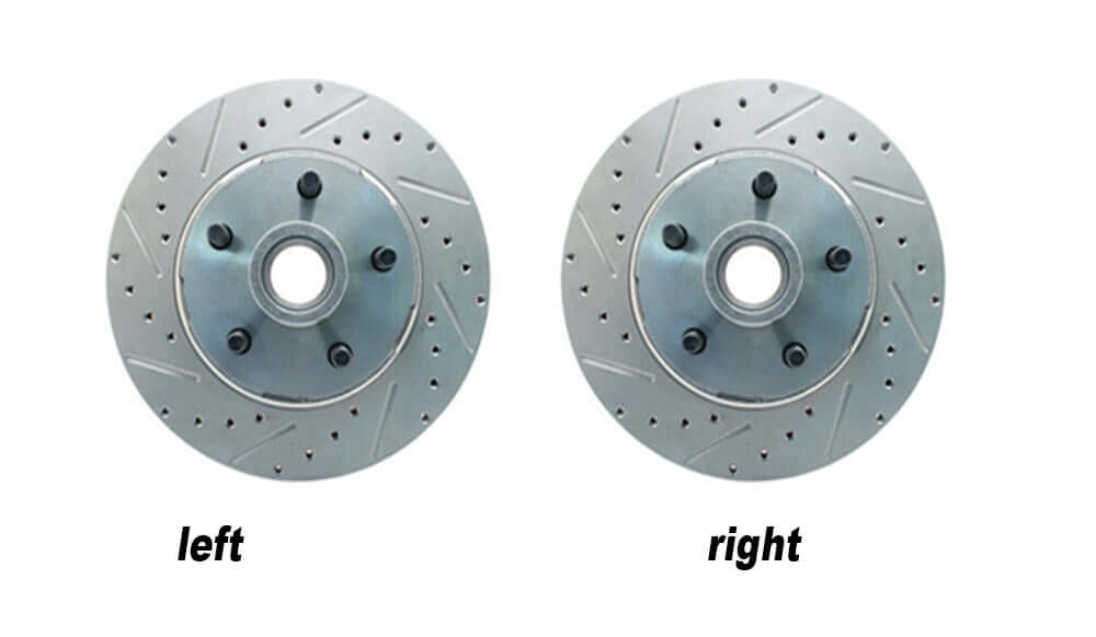 1967-69 Mustang Front-Rear 9" Power Disc Brake Kit X drilled rotors- Auto Trans Force 10 Brakes