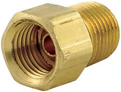 3/8-24 Male x 7/16-24 Female Inverted Flare Adapter for M/Cyl., Brass