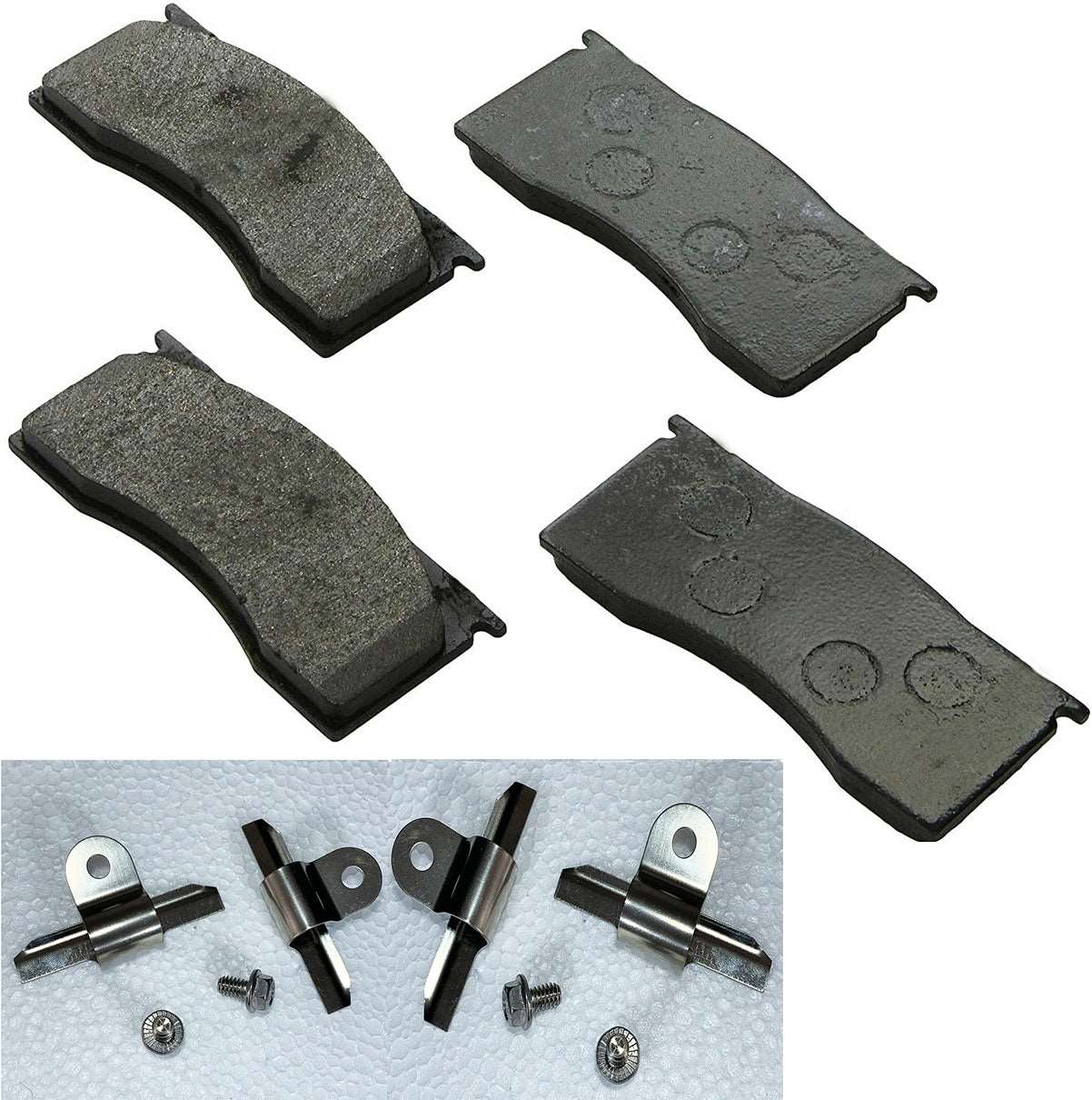 1964-67 Front brake  pads, D11 semi metallic and Clips