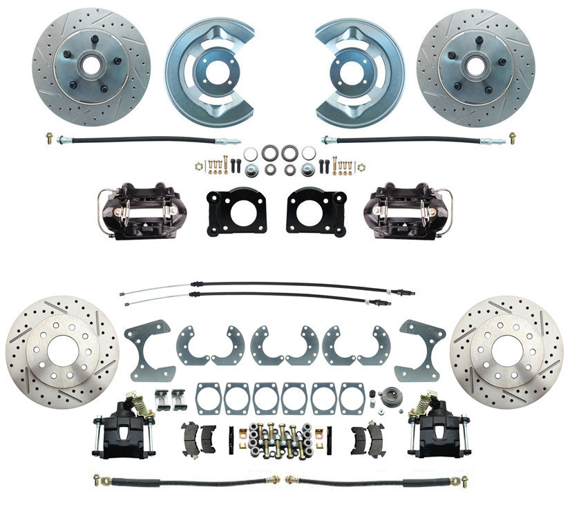 1964-69 Ford Mustang Complete 4-Wheel Disc Brake Upgrade Kit