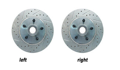 1964-73  Mustang Front Disc Brake Deluxe Conversion Kit, Drilled Rotors