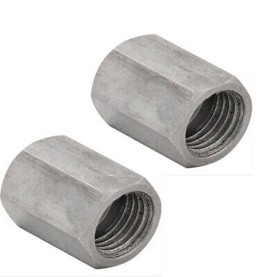 3/16" line Stainless brake union, 3/8-24 thread,  inverted flare. 2 pcs.