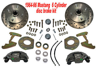 1964-66 mustang 6 cylinder front disc brake kit, 4 lug for 14" wheels