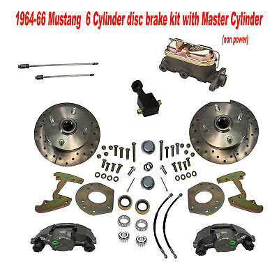 1964-66 Mustang Front disc brake conversion kit 6 cylinder, 4 lug, 14" wheels