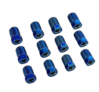 3/16" line (10mm x1 full thread/inverted flare) JAP. style brake Fittings,12 pc