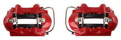 1964-66 Mustang Front Power disc Brake Kit, Premium RED with low profile M/C