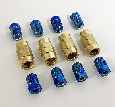 3/16" line 10mm x1.0 full thread /inverted flare Brake Fittings & Unions,12pc JP