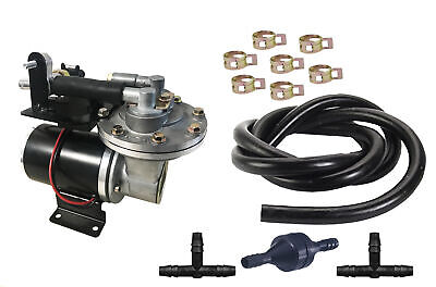 Brake Booster Premium Vacuum Pump -12 V "Plug & Play" w/install kit, Auto Trans