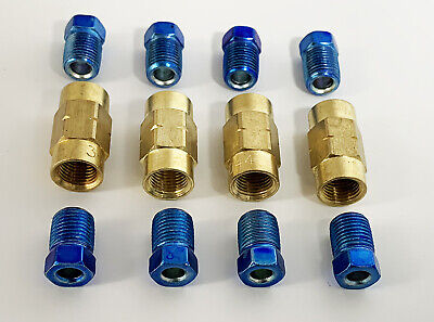 3/16" line 10mm x1.0 full thread /inverted flare Brake Fittings & Unions,12pc JP