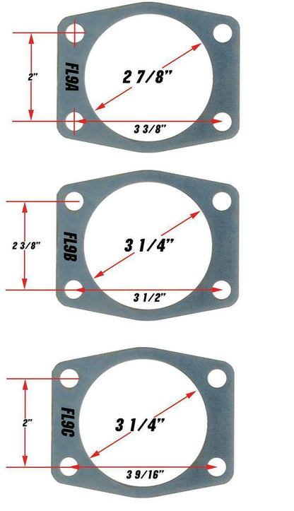 Front & Rear Mustang 1964-66 Power Disc Brakes, Drilled Rotors & RED Calipers, Manual