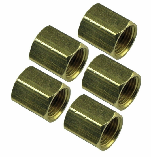 Union for 3/8-24 Inverted Flare For 3/16 " Brake Line,  Brass  5pc kit