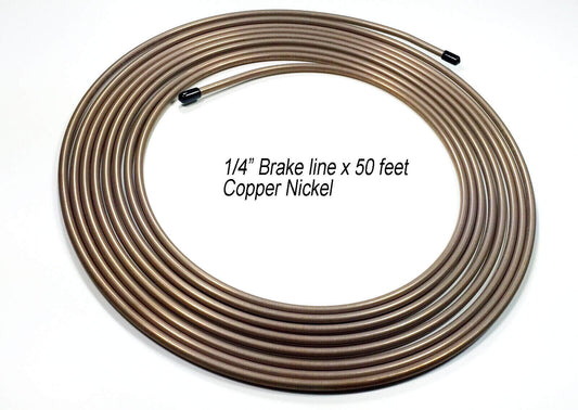 NiCopp brake line 1/4" -50 foot coil, No rust warranty