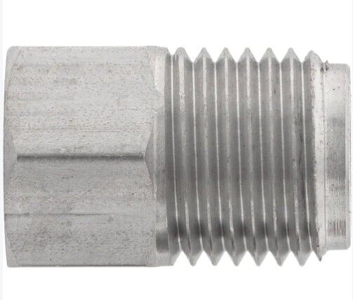 3/16" Tube line adapter 9/16-18 male 3/8-24 female, Stainless Steel adapter