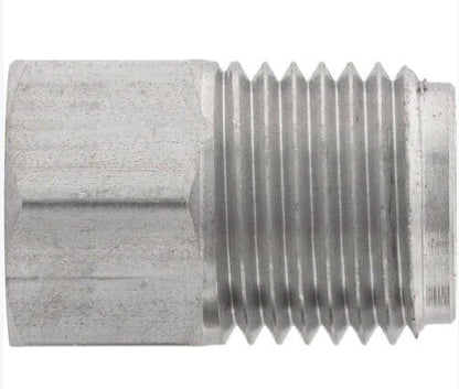 3/16" Tube line adapter 9/16-18 male 3/8-24 female, Stainless Steel adapter