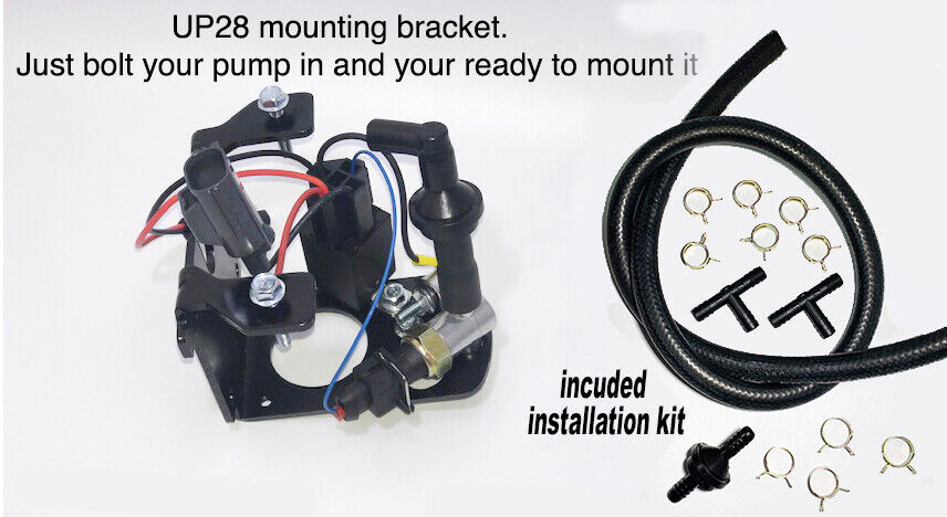 Brake Booster Vacuum Pump bracket kit with deluxe installation kit , just add pump