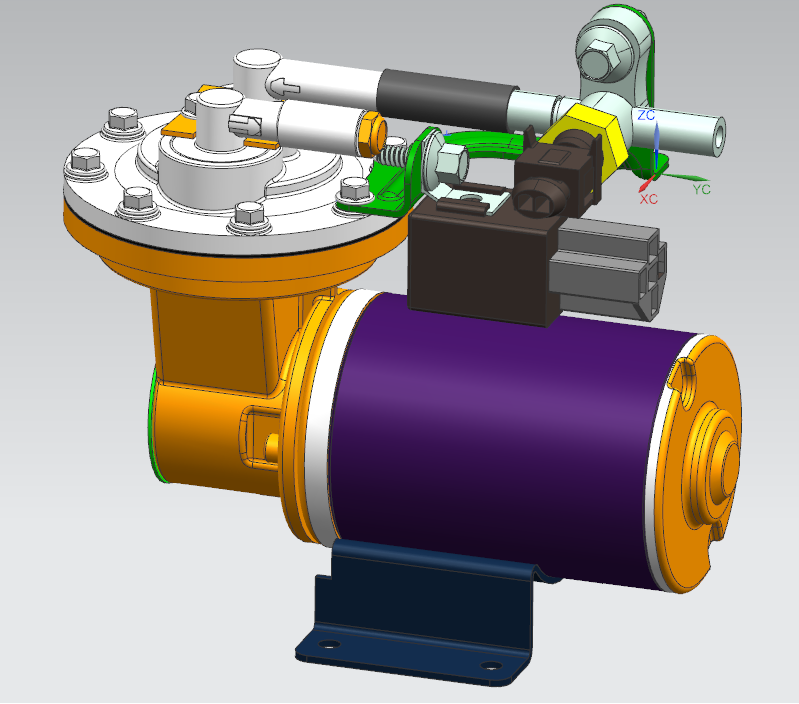 Brake Booster Vacuum Pump Kit, Piston style, Fully Assembled  "PLUG & PLAY"