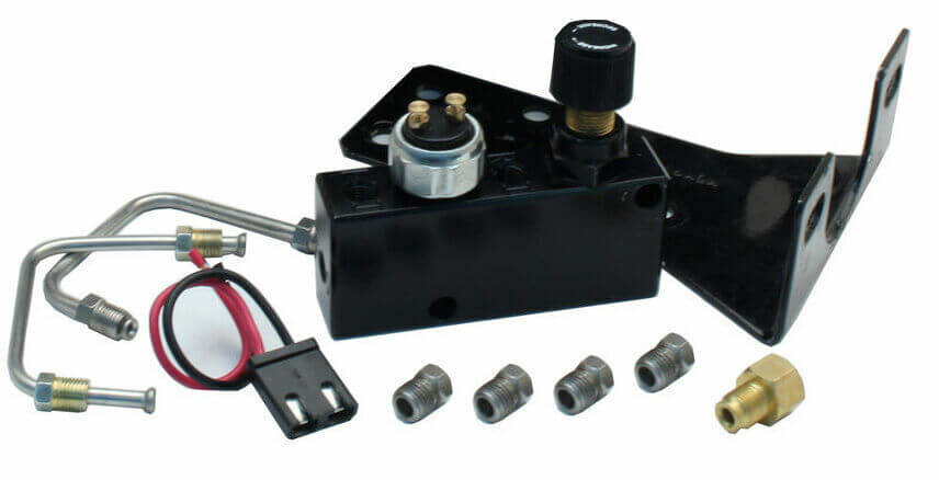 1964-66 Mustang Power Brake Booster Conversion Kit Adjustable Block Valve