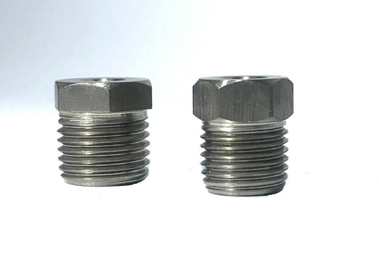 9/16-18 Inverted Flare STAINLESS Steel Tube Nut for 3/16" line  (2 pack)