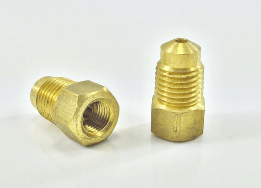 3/16" Tube adaptor 3/8-24 Threads(Female) to 3/8-24 bubble flare (Male) 2 pcs