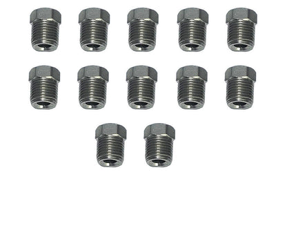 3/16 Brake Line  3/8-24 Inverted Flare STAINLESS STEEL Tube Nut Fitting 12 pcs.