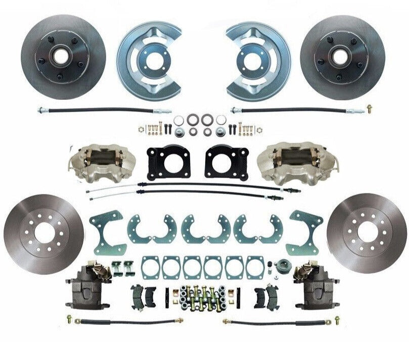 1964-66 Ford Mustang Power Disc Brake Conversion Kit - Front and rear - 4 Wheels