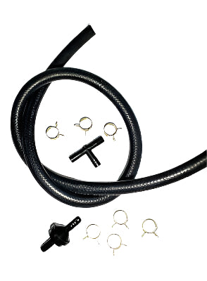 Brake Booster  vacuum pump installation kit with external check valve and Tee