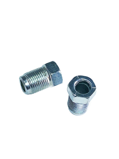 3/16" Brake Line 14mm X 1.5 Bubble Flare Tube Nut Fitting 6.75mm  2 Pieces