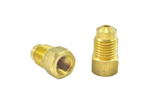 3/16" Metric Tube adapter 10x1.0 inverted flare (F) to11 x1.5 bubble flare(Male)