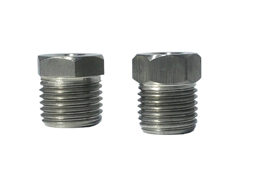 9/16-18 Inverted Flare STAINLESS Steel Tube Nut for 3/16" line  (2 pack)