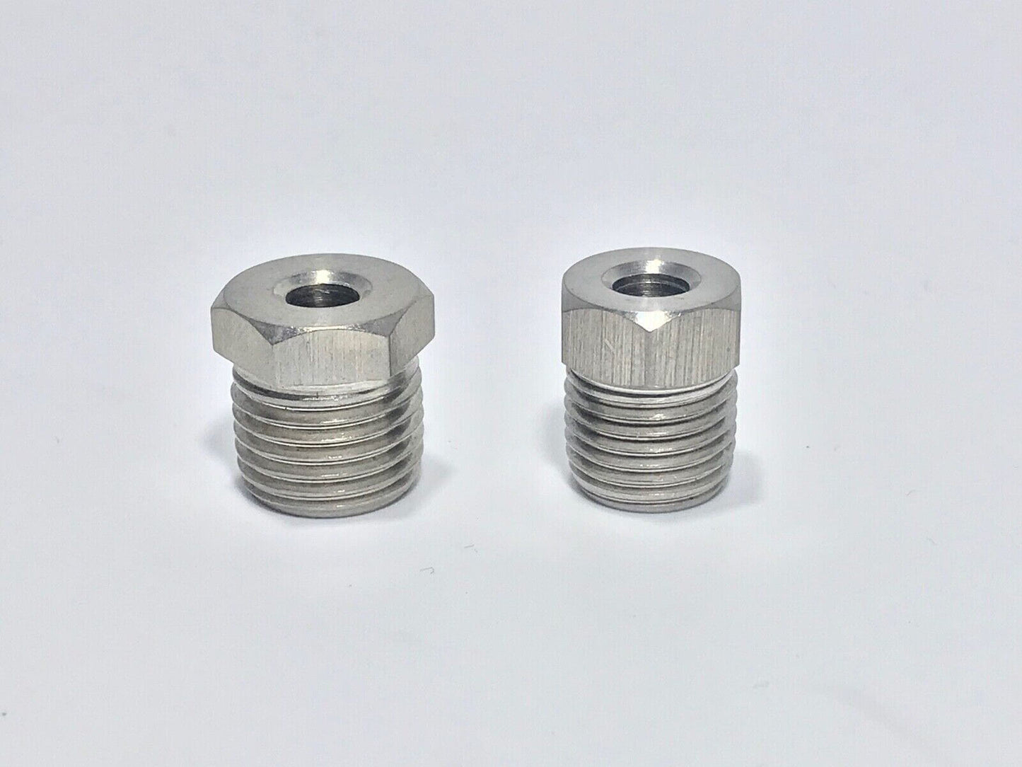 Custom SS Brake Line Adapters, 1/4 tube, Inv cut to length 6"-11.5"