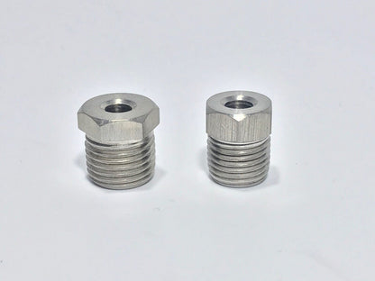 Custom SS Brake Line Adapters, 1/4 tube, Inv cut to length 61- 72"