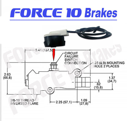 Proportioning valve wire connector PV2 and PV4 - pig tail later model design