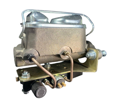 Ford MC w/ Black Adjustable Prop Valve / Dist. Block Kit, 3/8-24 & 1/2-20 ports
