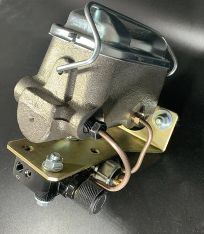 Ford MC w/ Black Adjustable Prop Valve / Dist. Block Kit, 3/8-24 & 1/2-20 ports