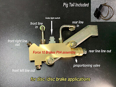 GM Prop Valve Kit Disc/Disc - Bracket ,bolts, bracket, Lines, pig tail