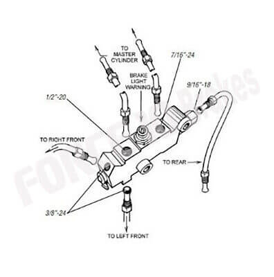 GM Prop Valve Kit Disc-Disc, PREMIUM kit  & pig tail ( PV4) SPECIAL BUY